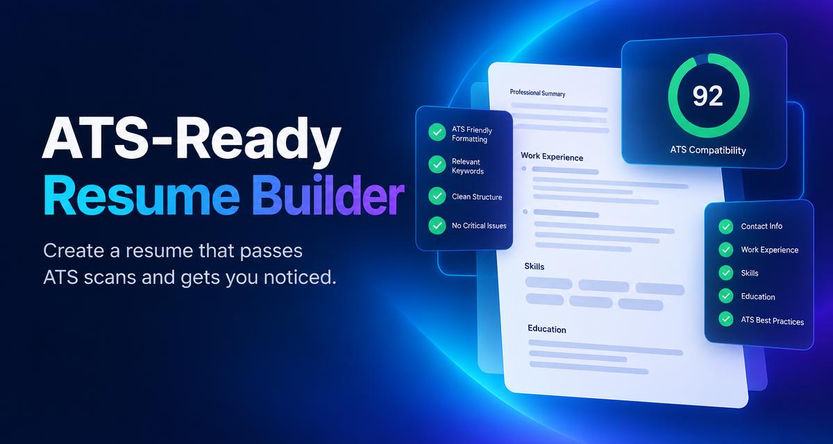 Build a free, ATS-ready CV